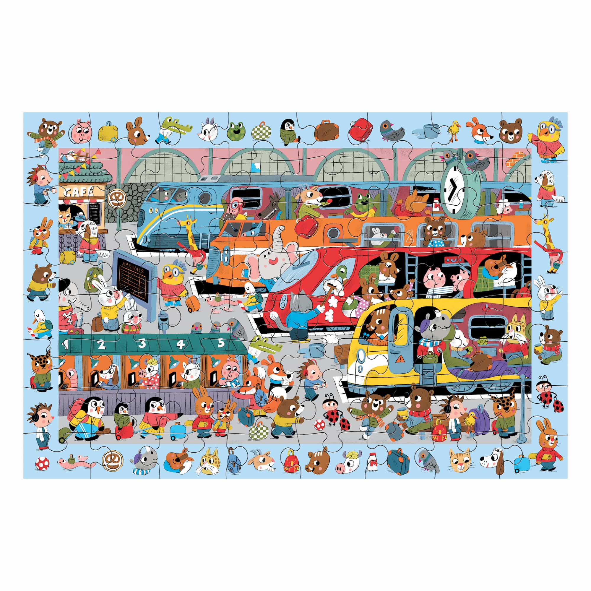 All Aboard! Train Station 64 Piece Search & Find Puzzle - Image 3