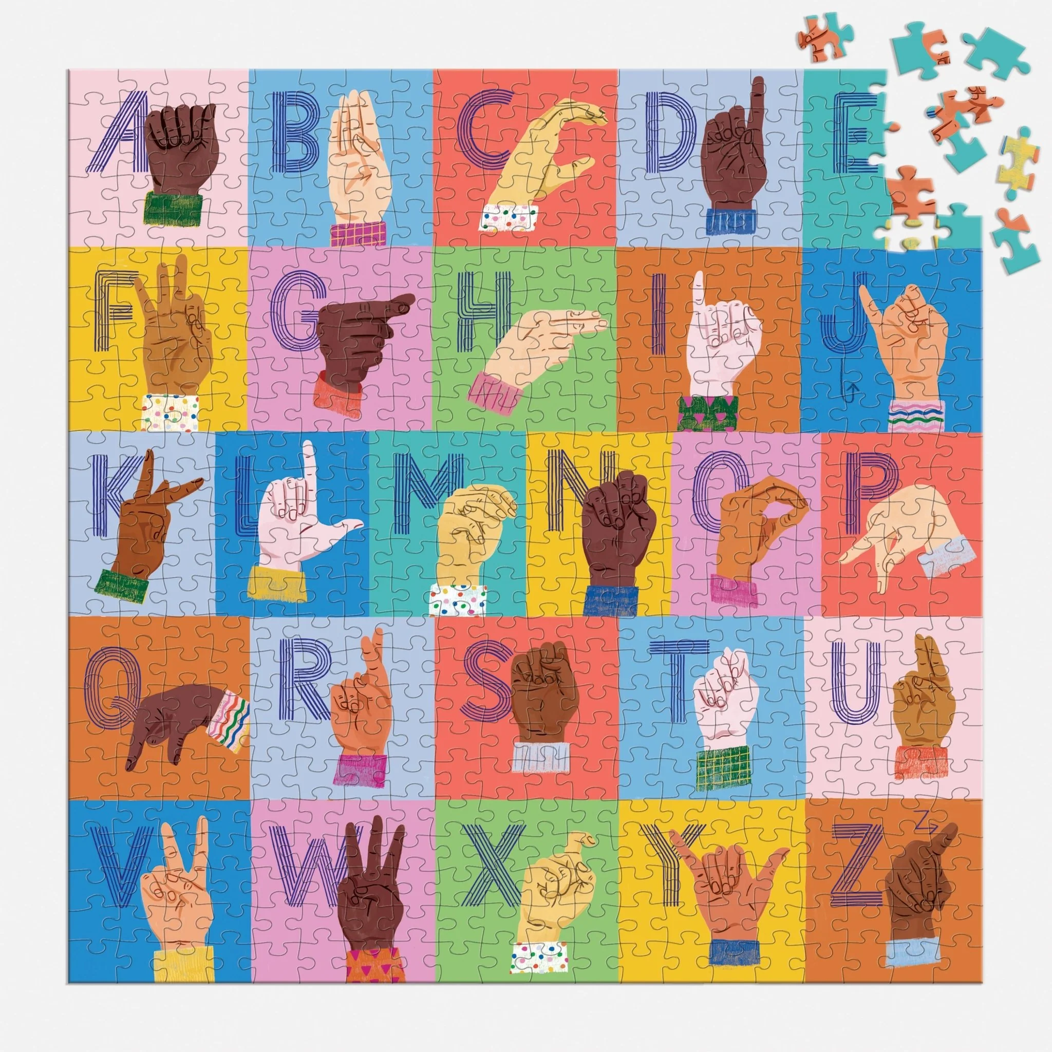 American Sign Language Alphabet 500 Piece Family Puzzle - Image 3