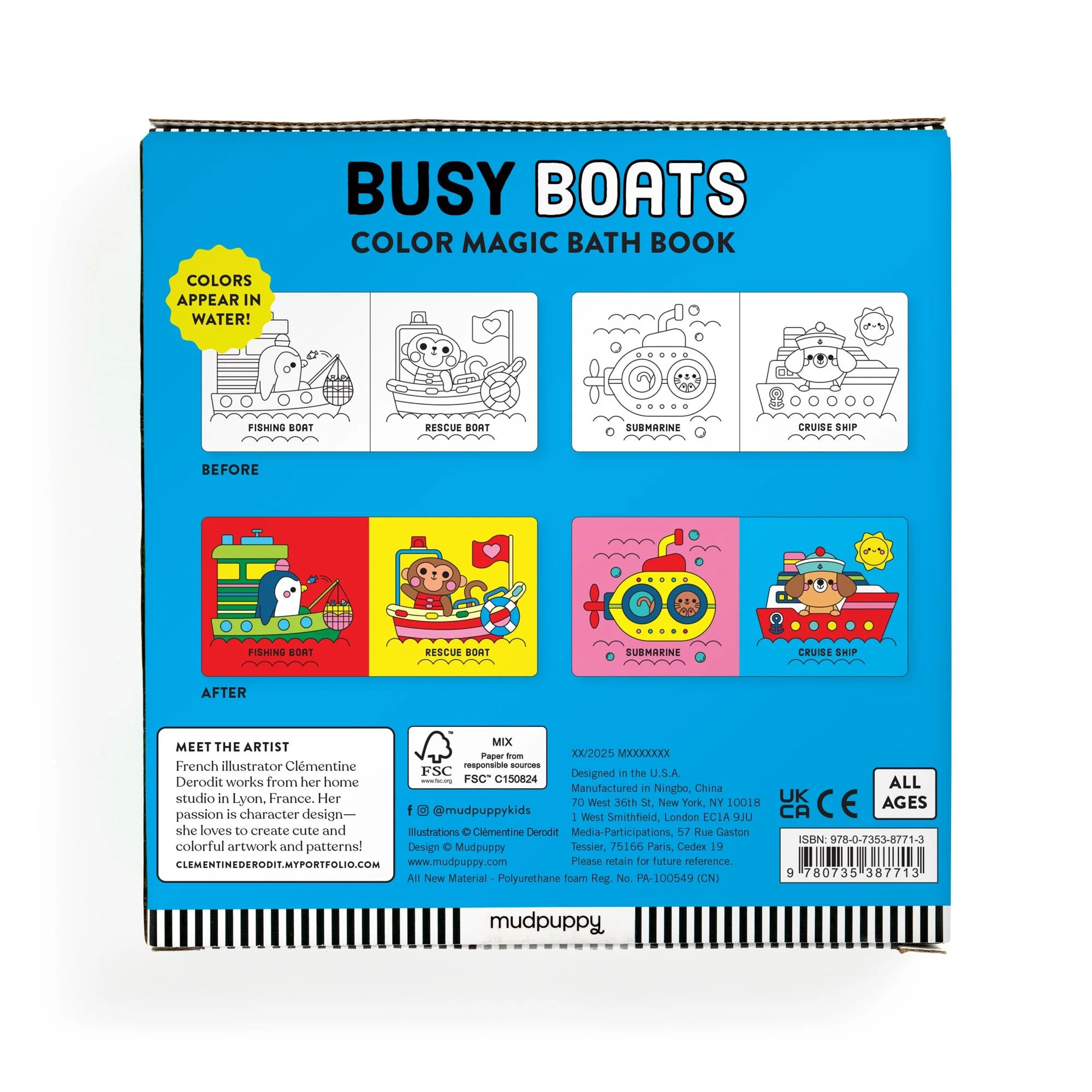 Busy Boats Color Magic Bath Book - Image 9