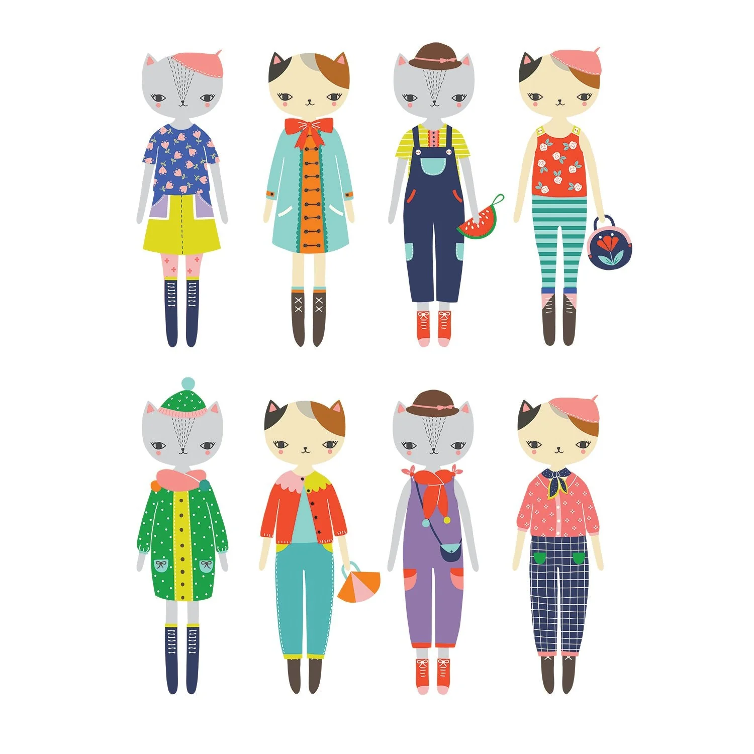 Cat Fashion Magnetic Dress-up - Image 5