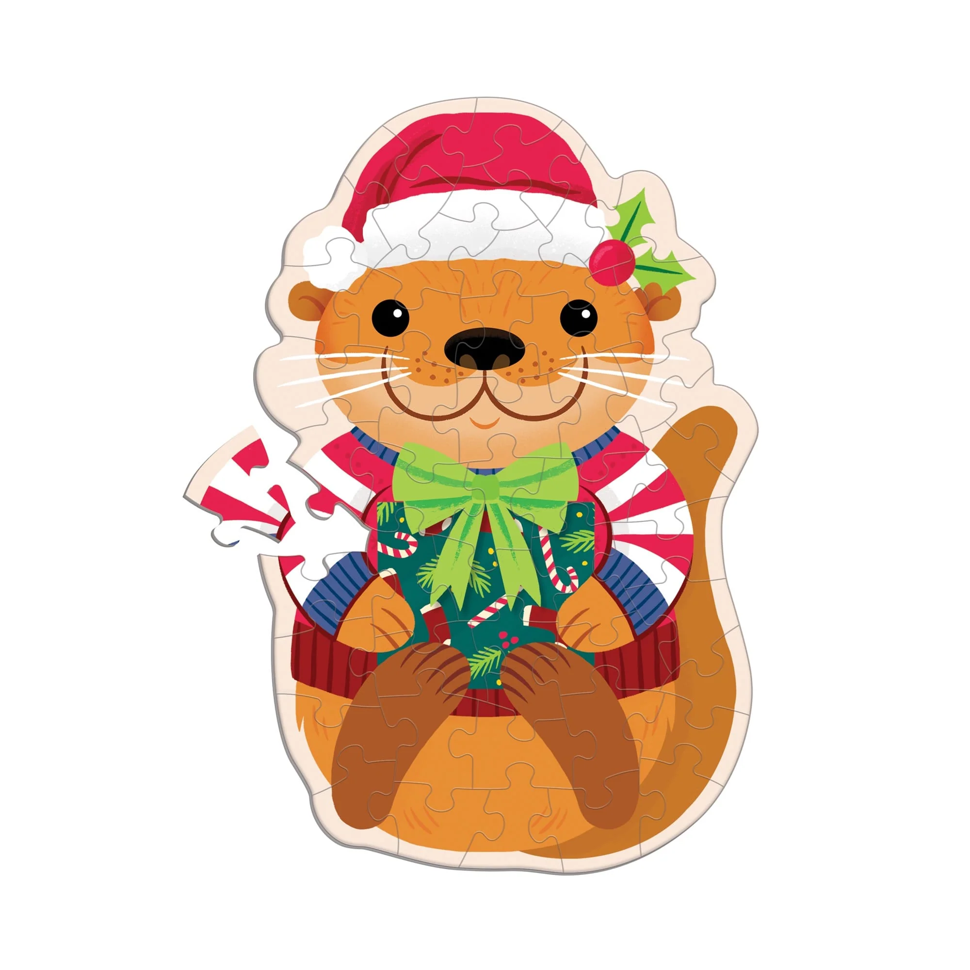 Cinnamon Otter 48 Piece Scratch & Sniff Shaped Mini Puzzle - Image 3