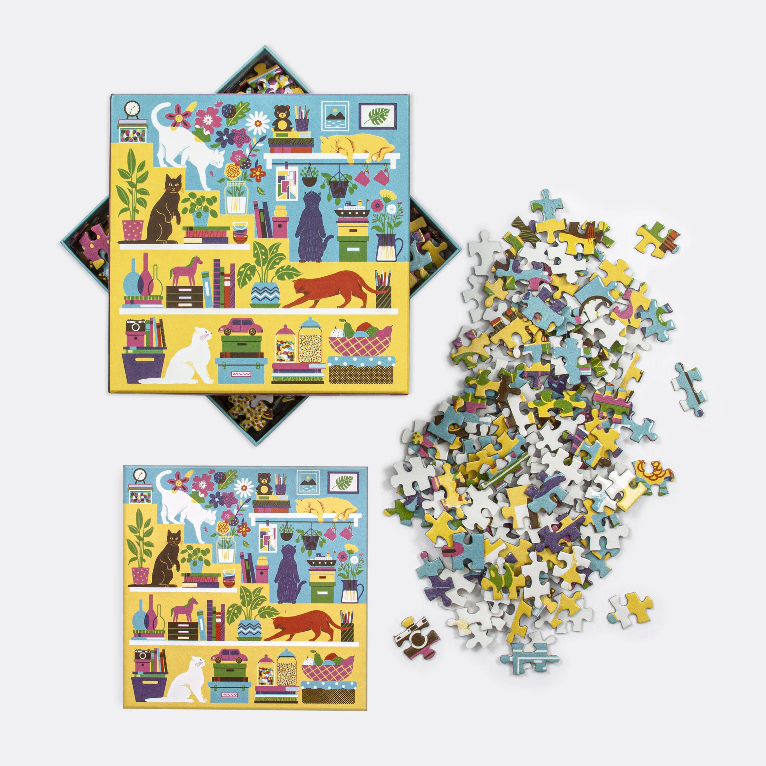 Curious Cats 500 Piece Jigsaw Puzzle - Image 3