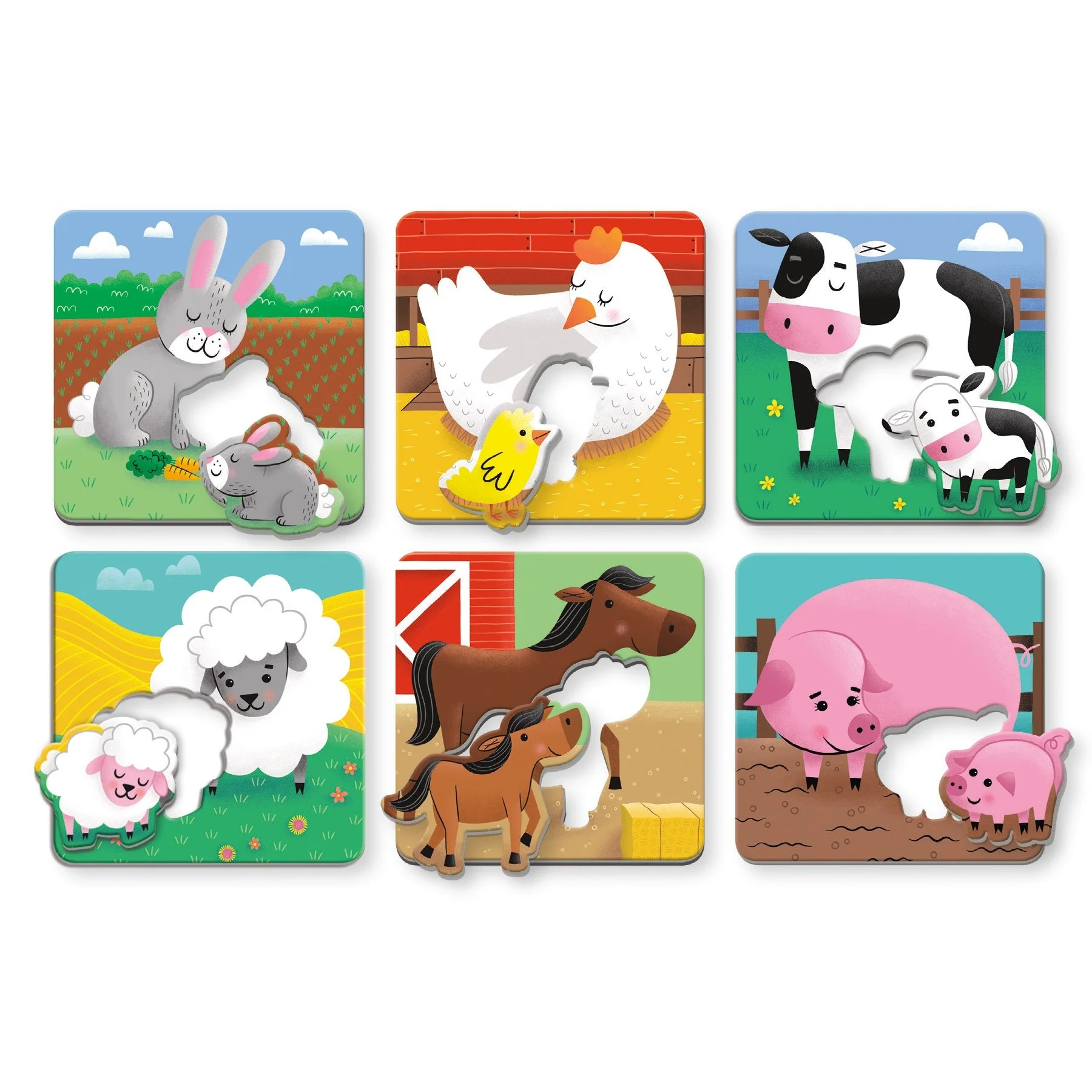 Farm Babies I Love You Match-Up Puzzles - Image 3
