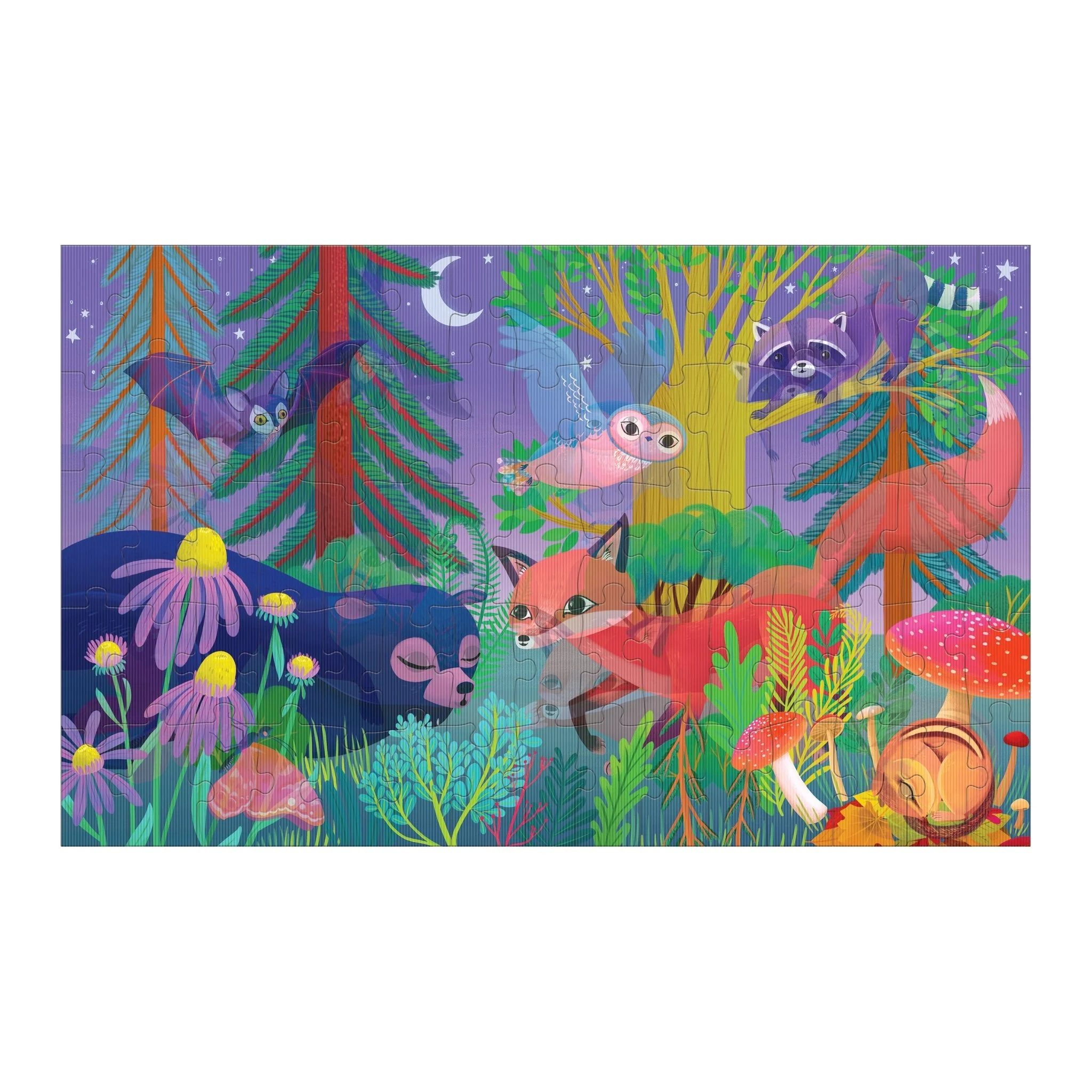 Forest Day & Night 75 Piece Lenticular Puzzle - Image 4