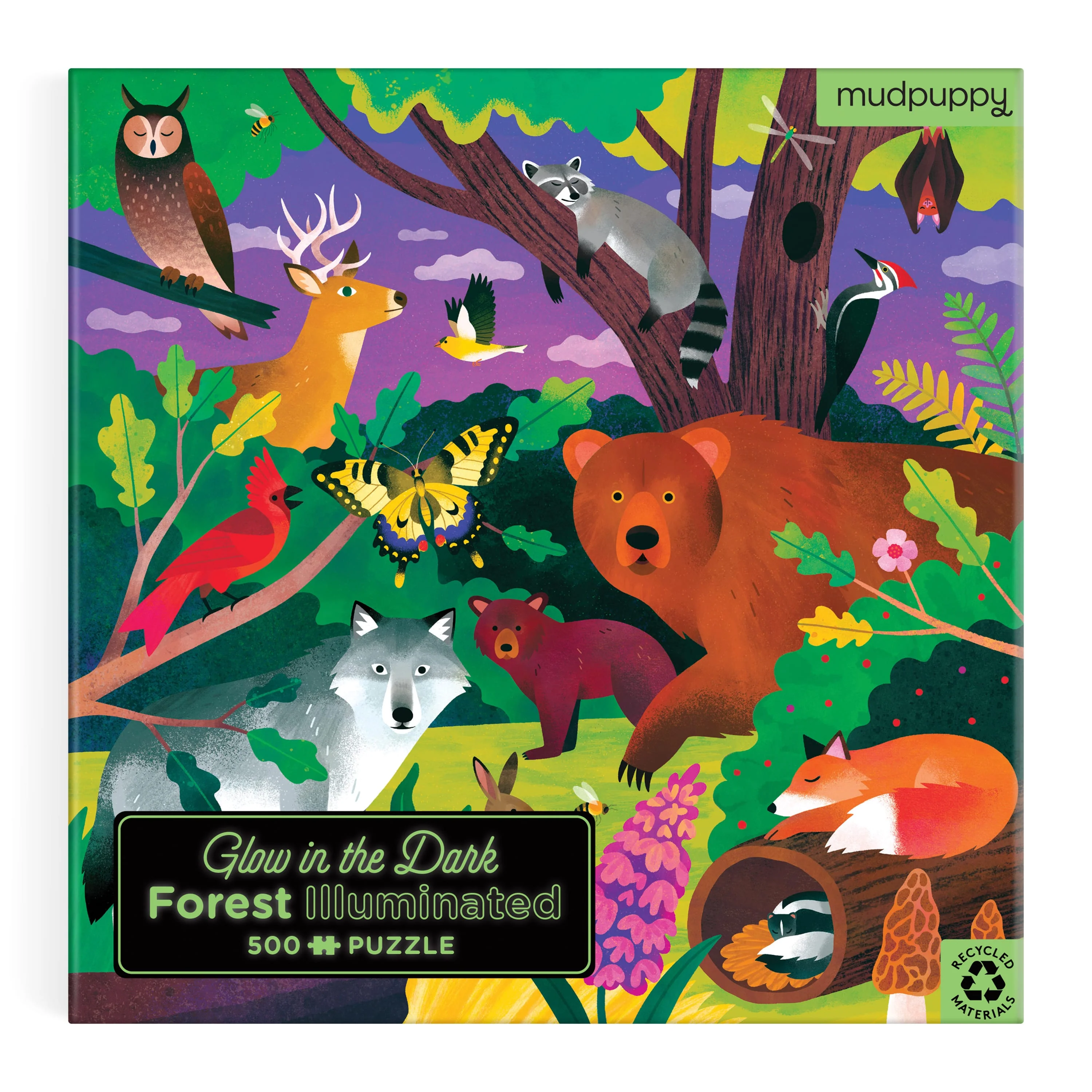 Forest Illuminated 500 Piece Glow in the Dark Puzzle - Image 2