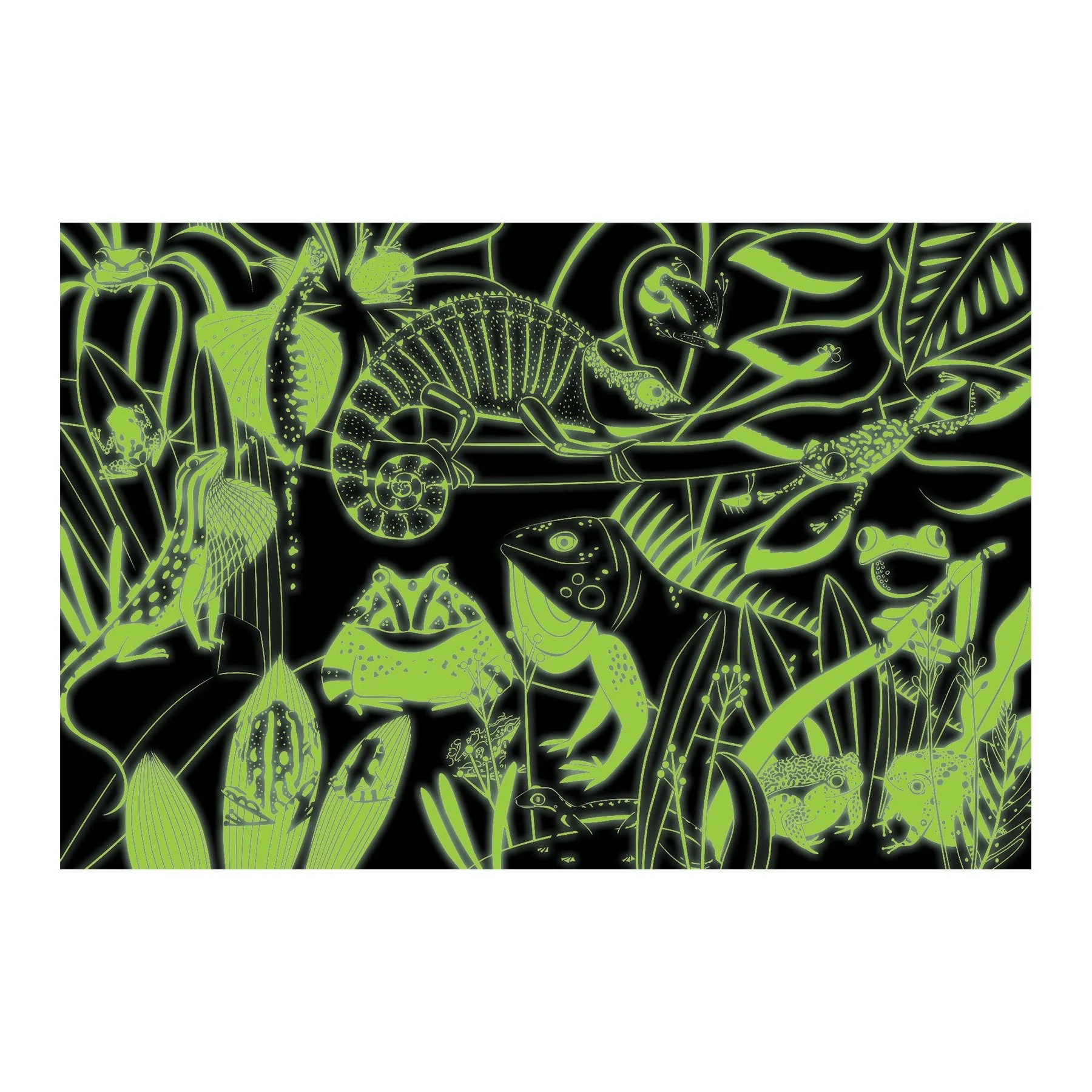Frogs & Lizards Glow in the Dark Puzzle - Image 3