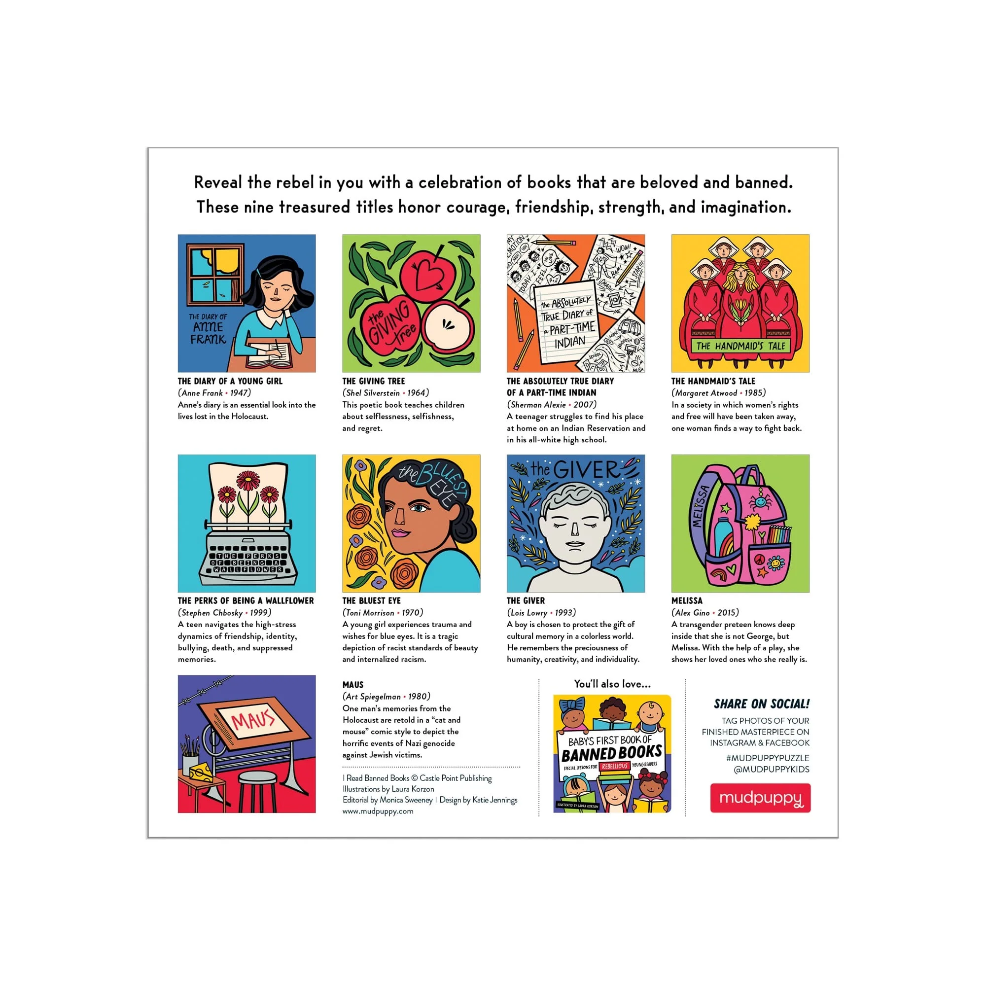 I Read Banned Books 500 Piece Family Puzzle - Image 5
