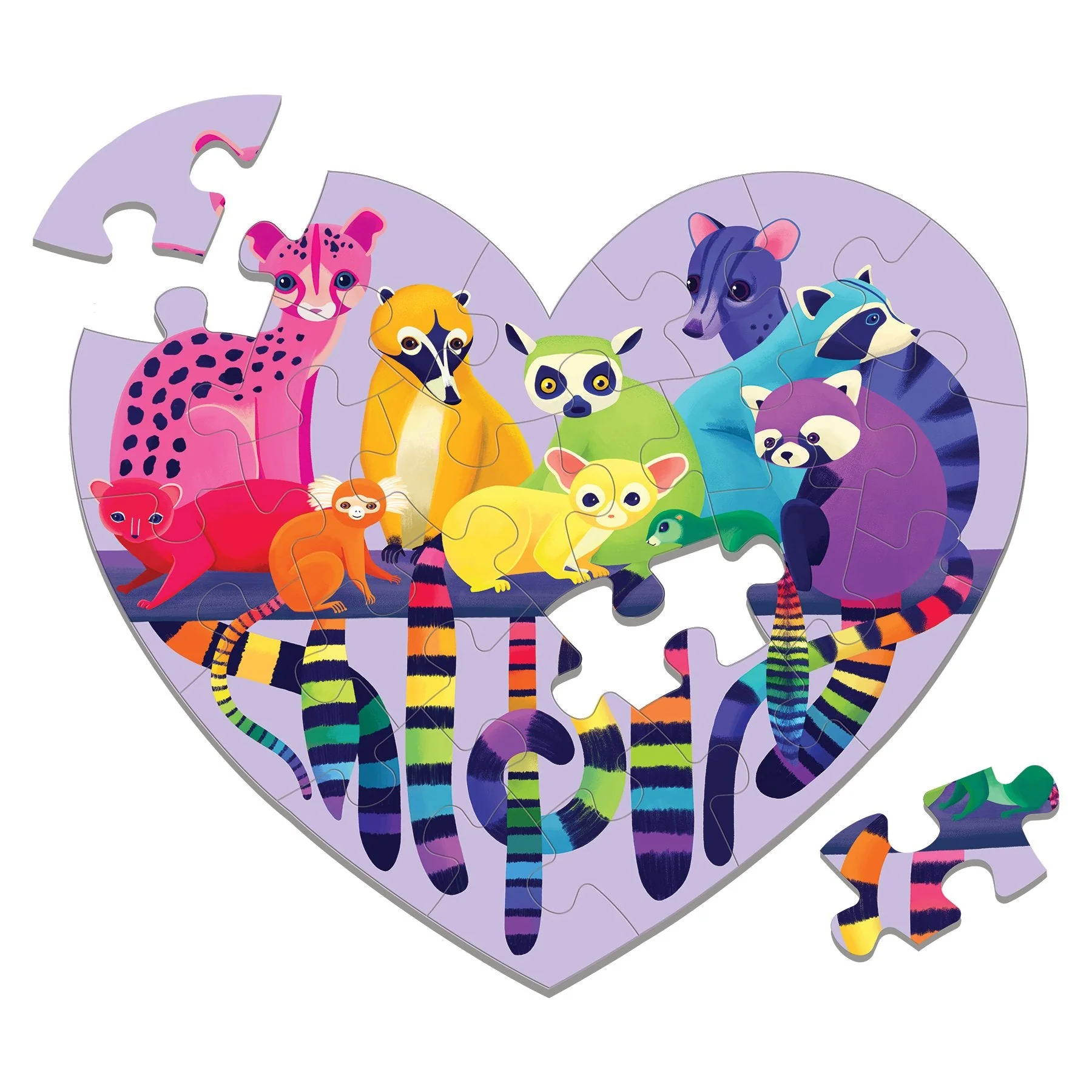 Love in the Wild 24 Piece Shaped Mini Puzzle - Image 3