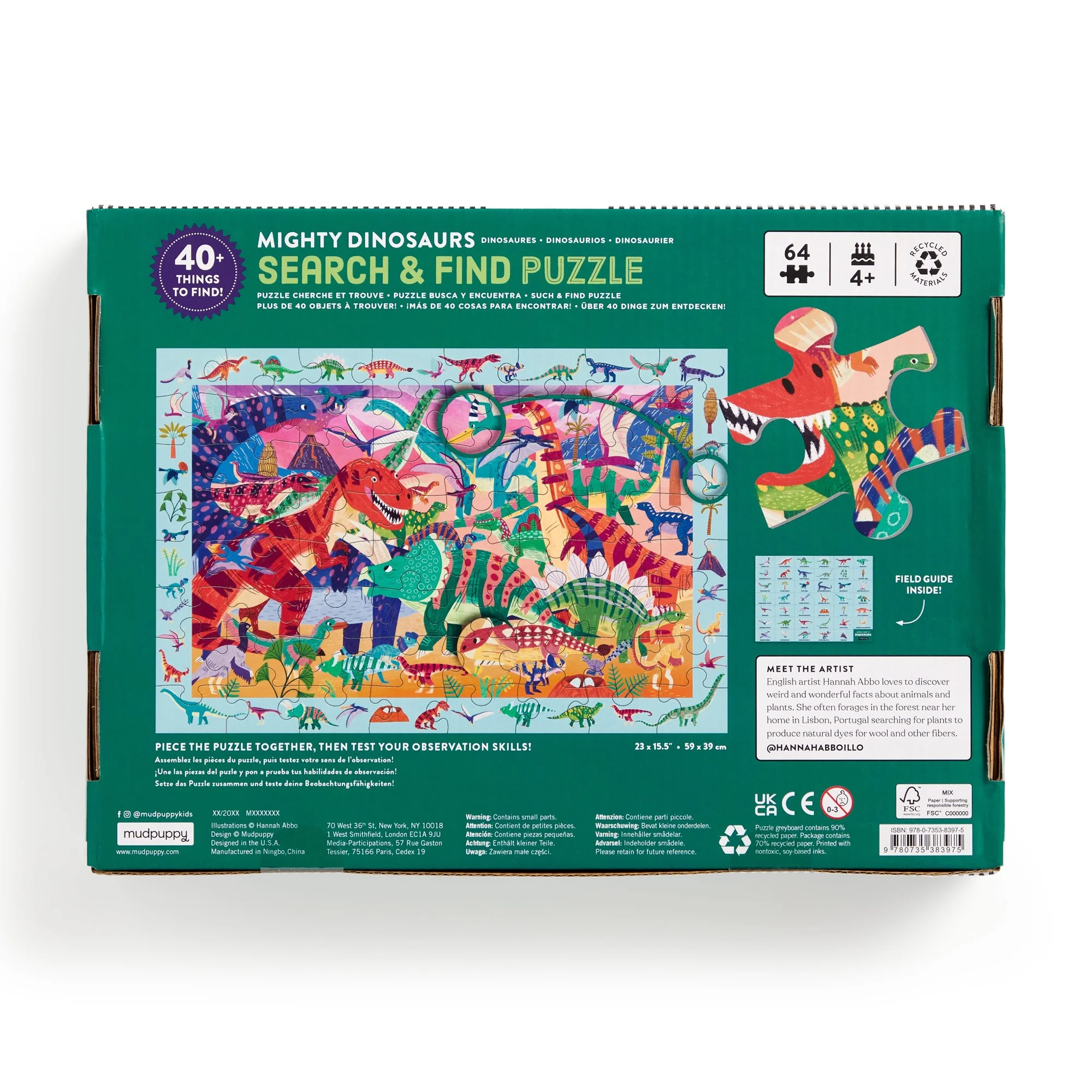 Mighty Dinosaur 64 Piece Search & Find Puzzle - Image 3