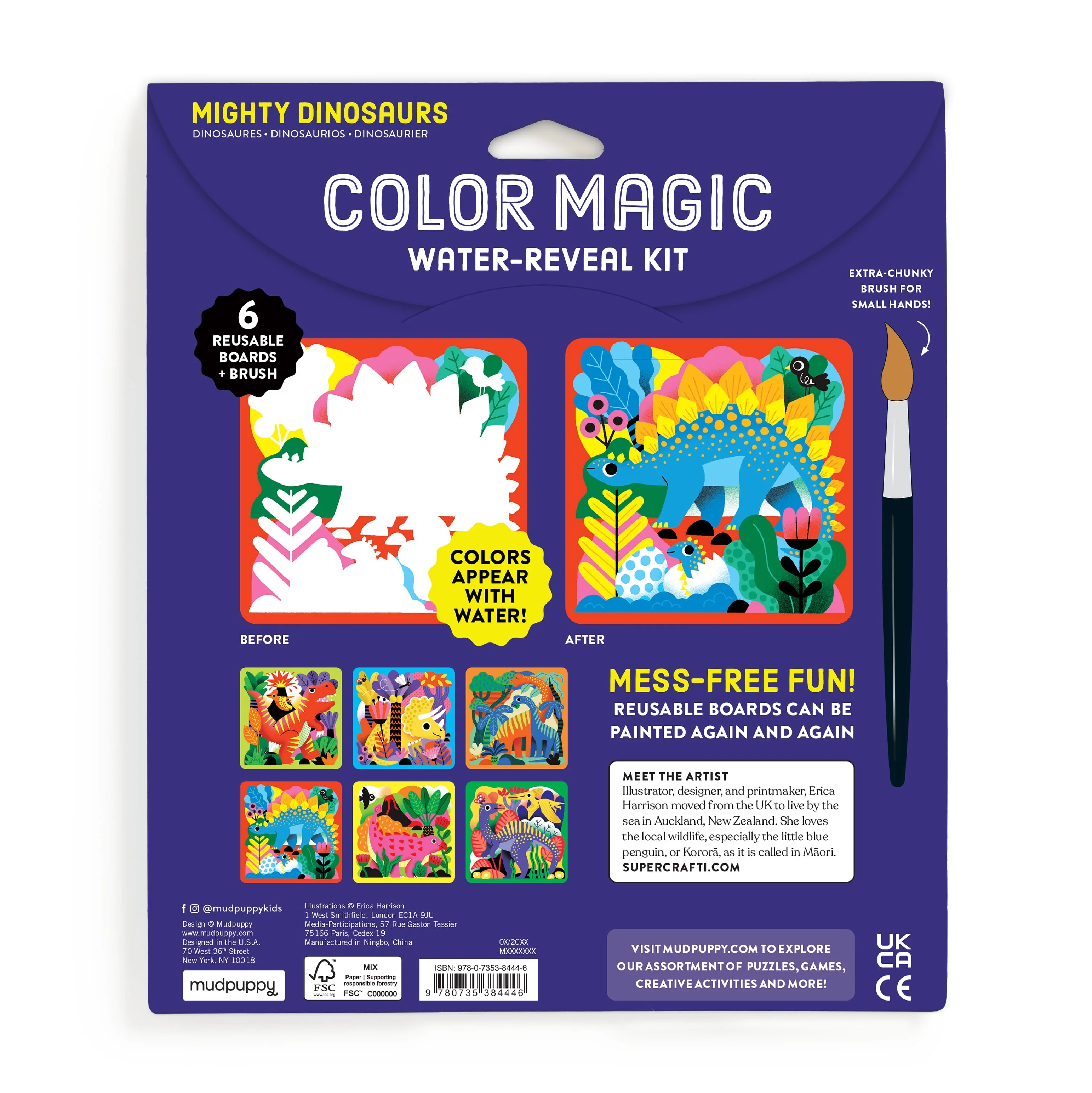Mighty Dinosaurs Color Magic Water-Reveal Kit - Image 7