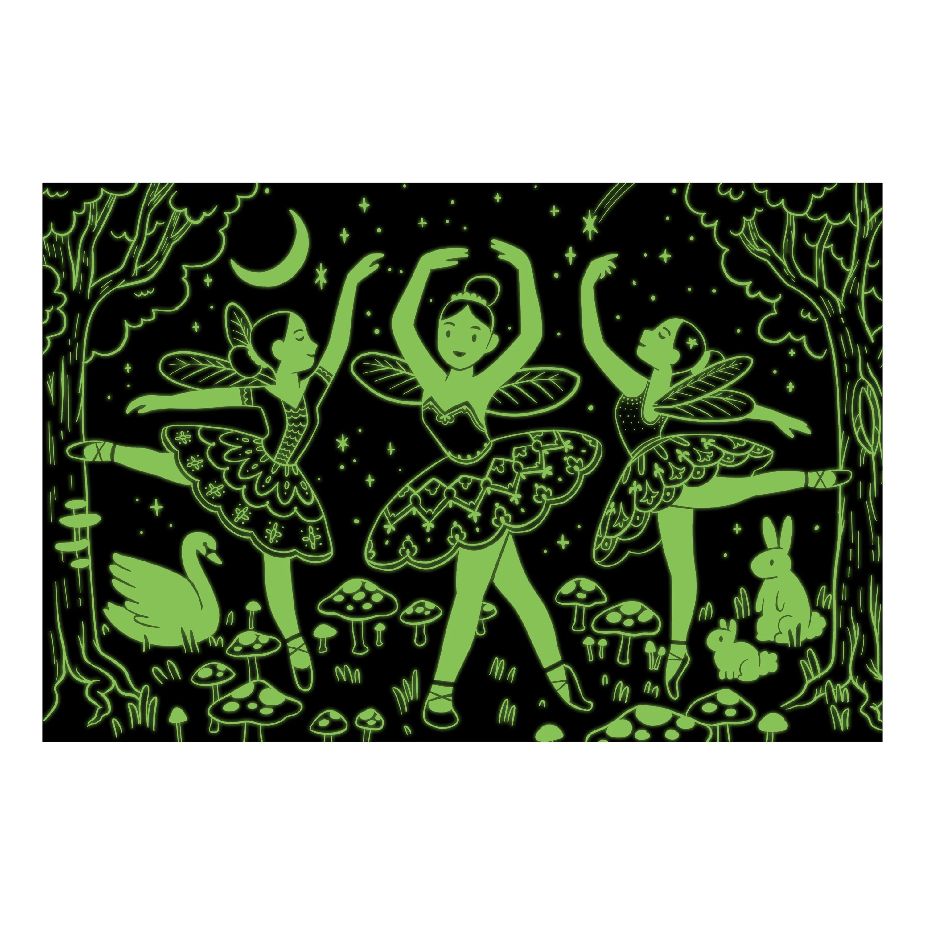Moonlight Ballet 100 Piece Glow in the Dark Puzzle - Image 3