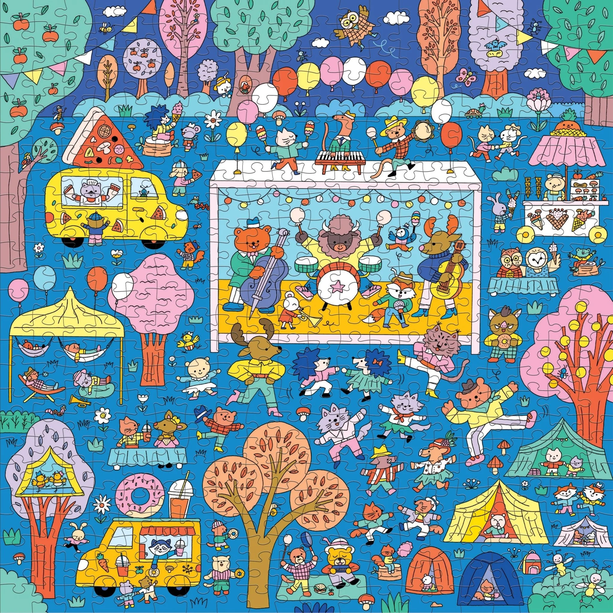 Music Festival 500 Piece Search & Find Family Puzzle - Image 5