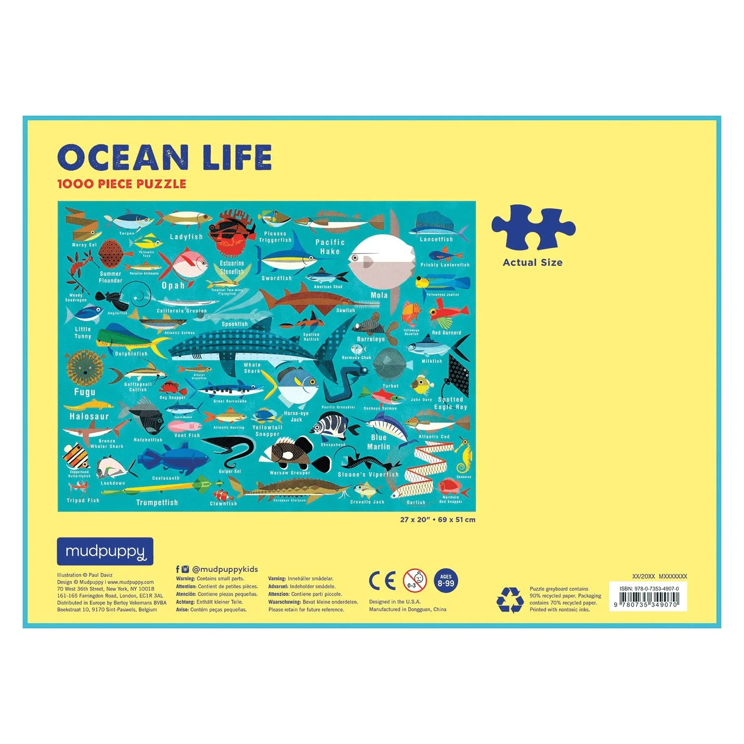 Ocean Life 1000 Piece Family Puzzle - Image 3