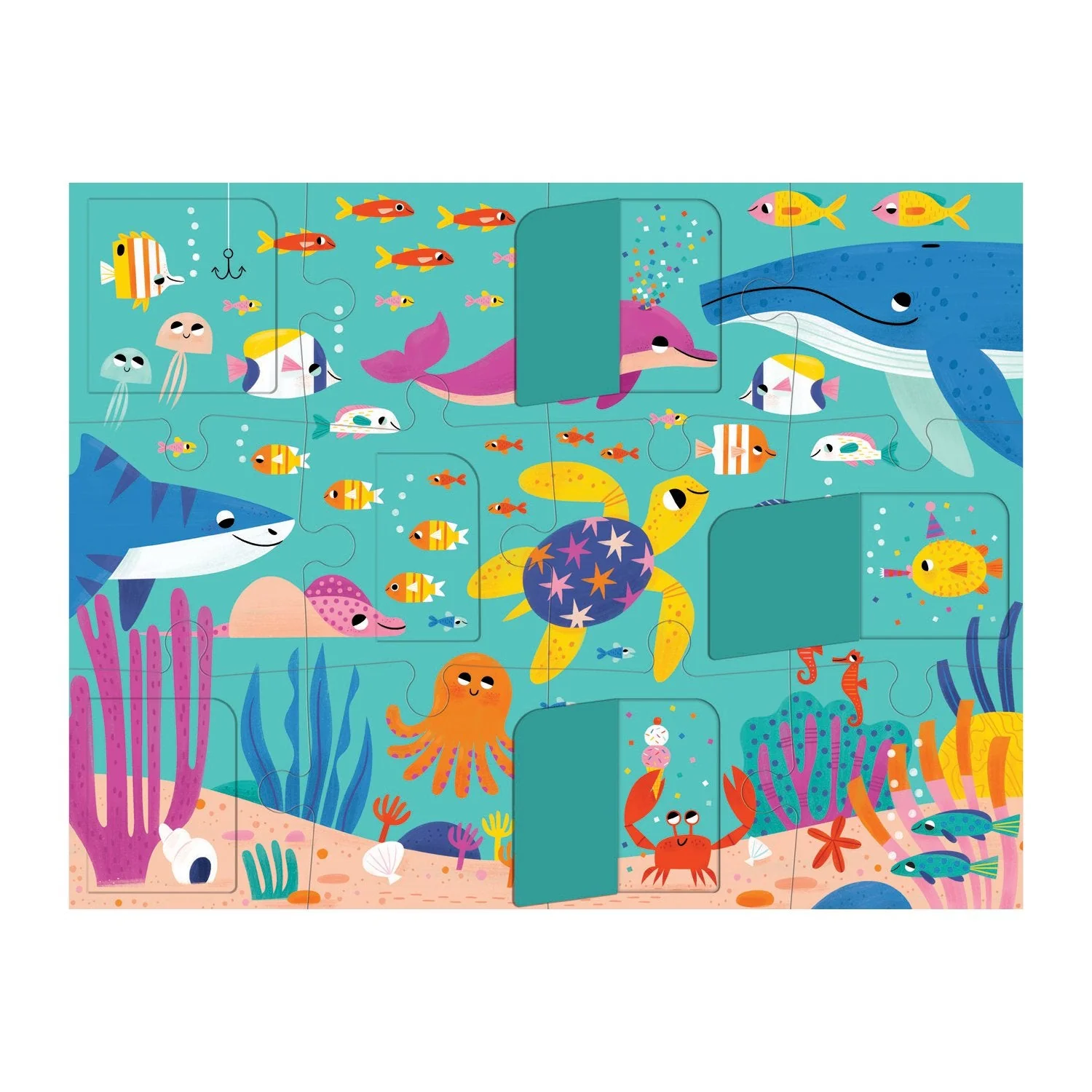 Ocean Party Lift-the-Flap Puzzle - Image 3