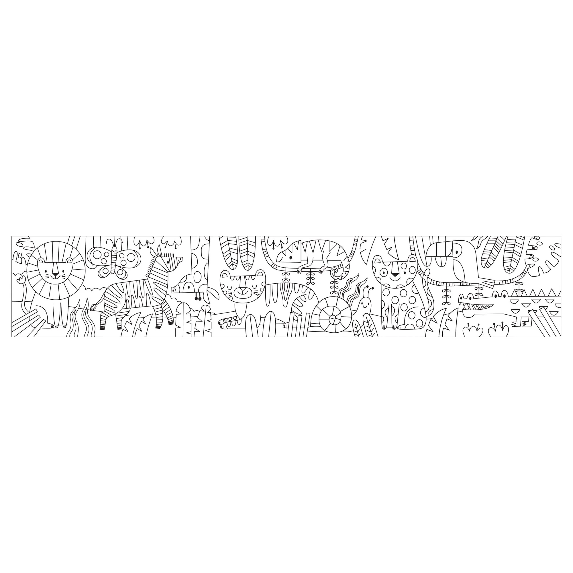 Rainbow Animals Mini Coloring Roll - Image 3