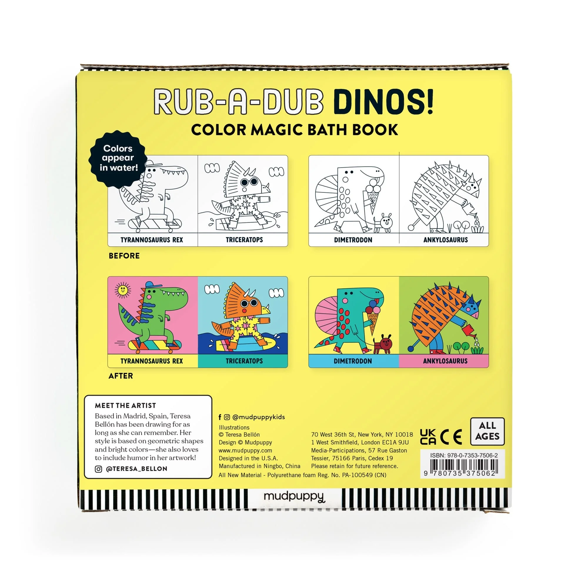 Rub-a-Dub Dinos! Color Magic Bath Book - Image 7