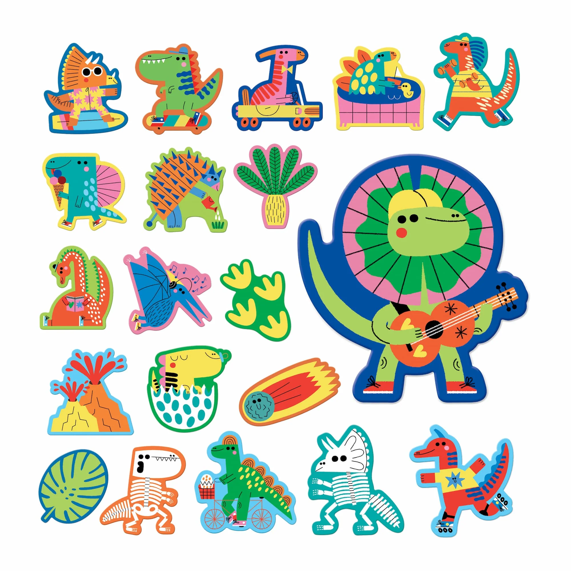Rub-a-Dub Dinos Stickable Foam Bath Shapes - Image 2