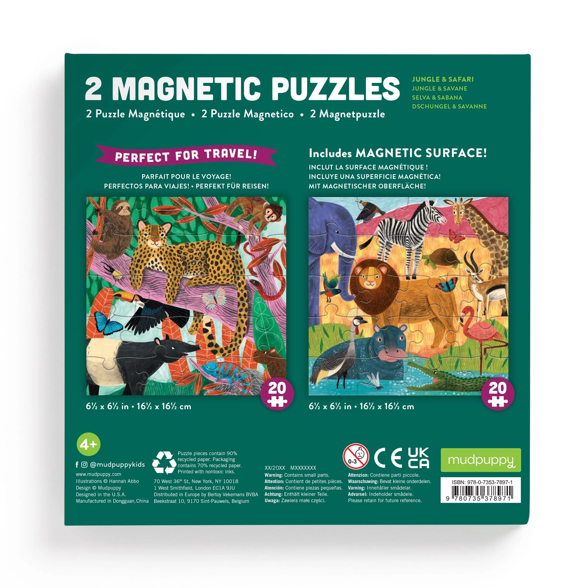 Jungle & Safari Magnetic Puzzle - Image 5