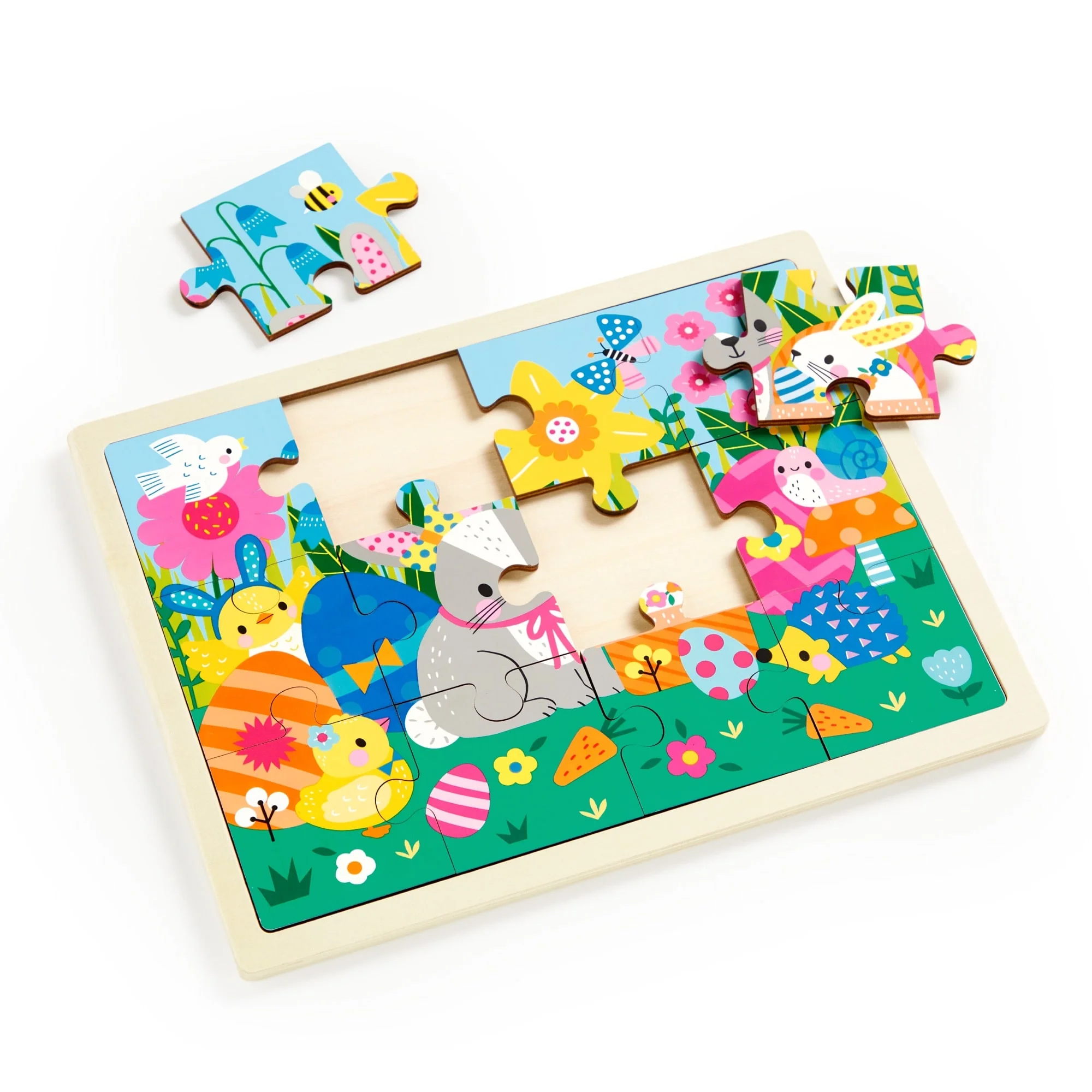 Spring Friends 12 Piece Wooden Puzzle - Image 5