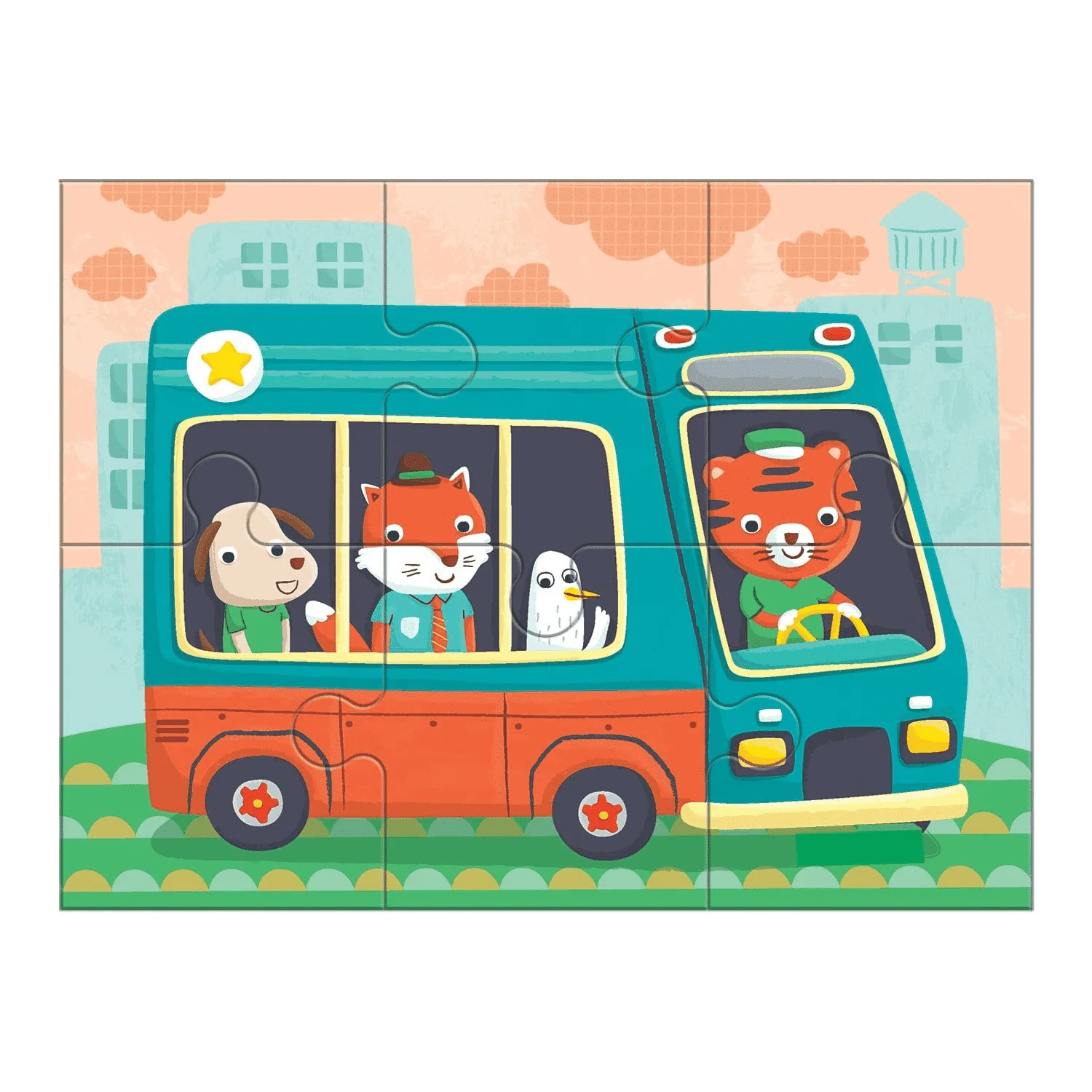 Transportation 4-In-a-Box Progressive Puzzle - Image 4