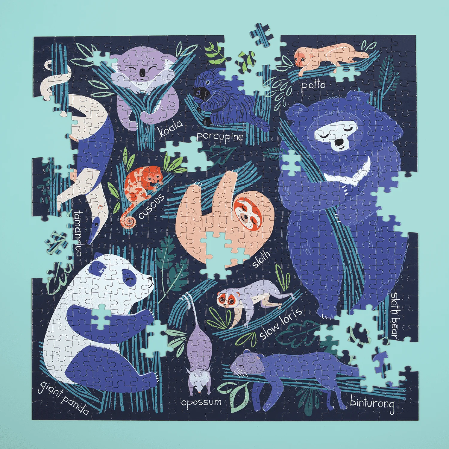 Tree-dwelling Slowpokes 500 Piece Family Puzzle - Image 3