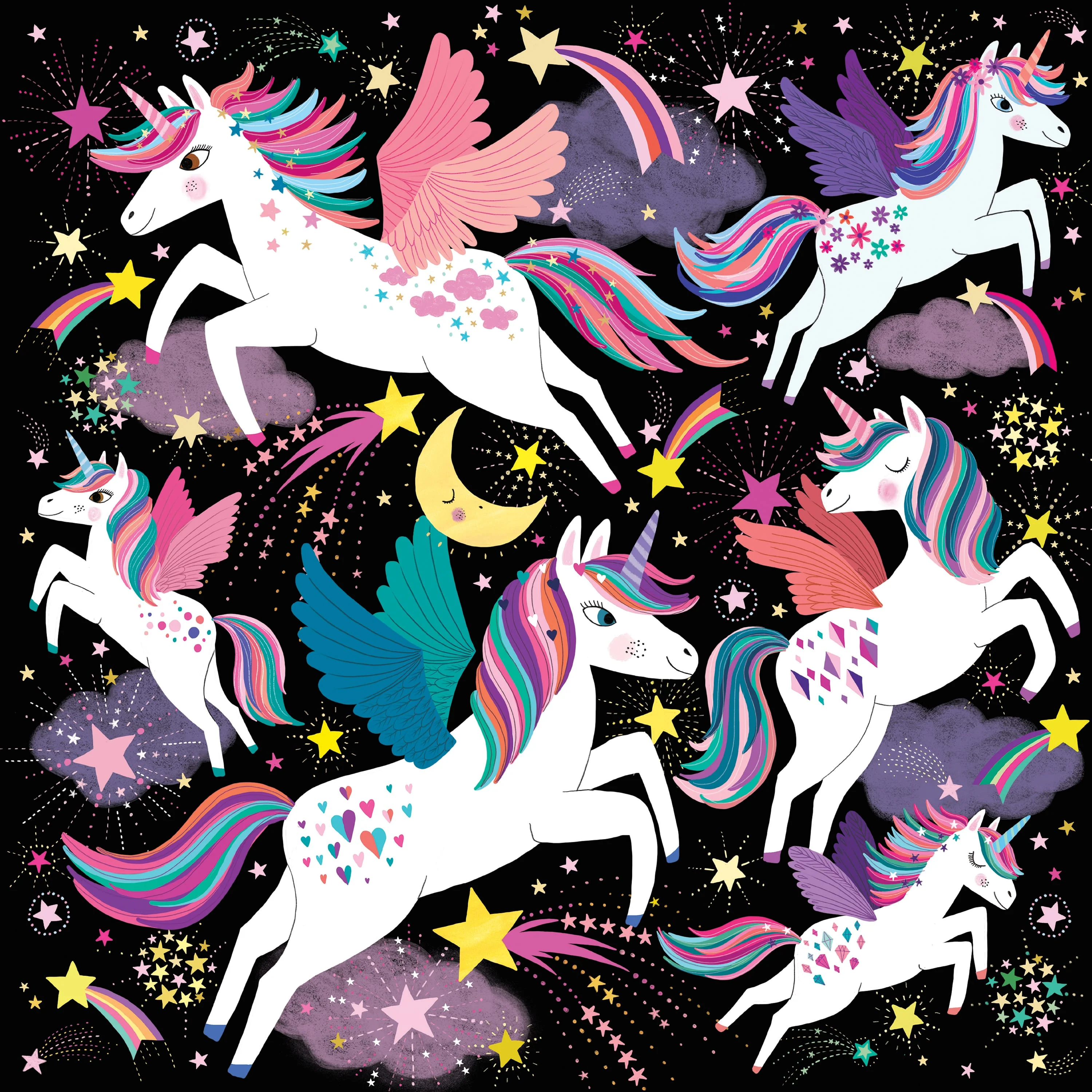 Unicorns Illuminated 300 Piece Glow in the Dark Family Puzzle - Image 7