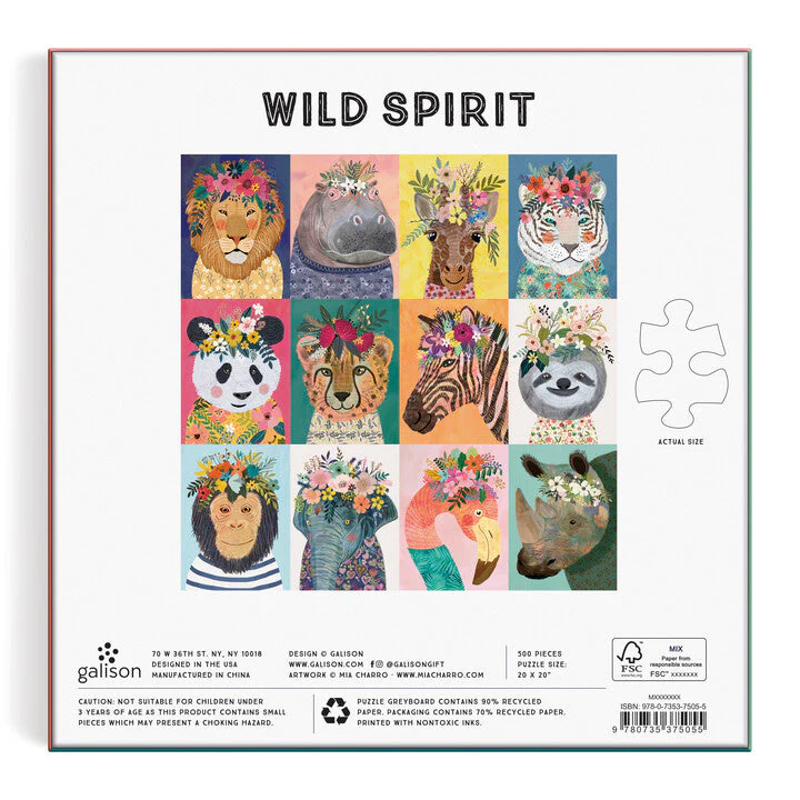 Wild Spirit 500 Piece Puzzle - Image 5