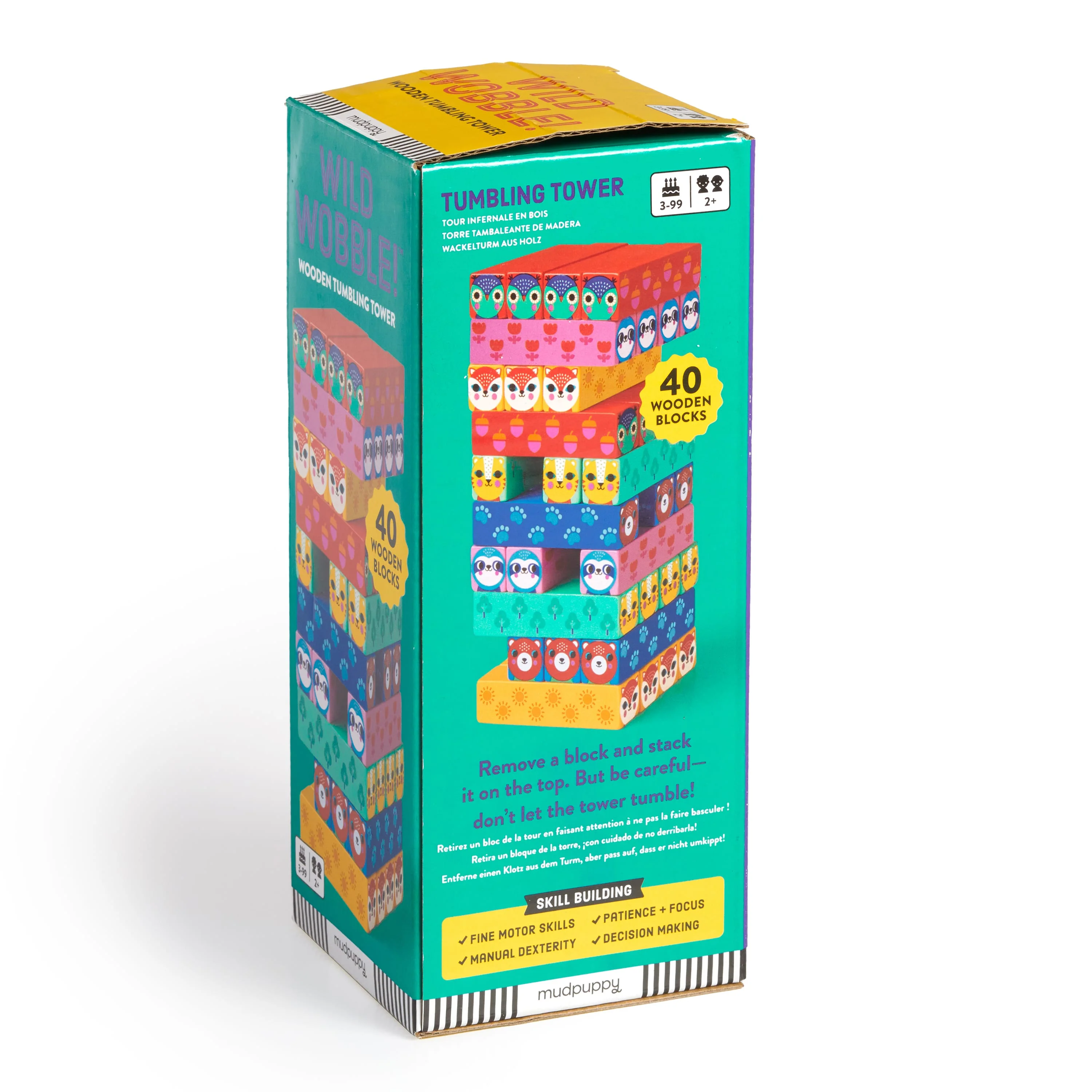 Wild Wobble! Wooden Tumbling Tower - Image 6