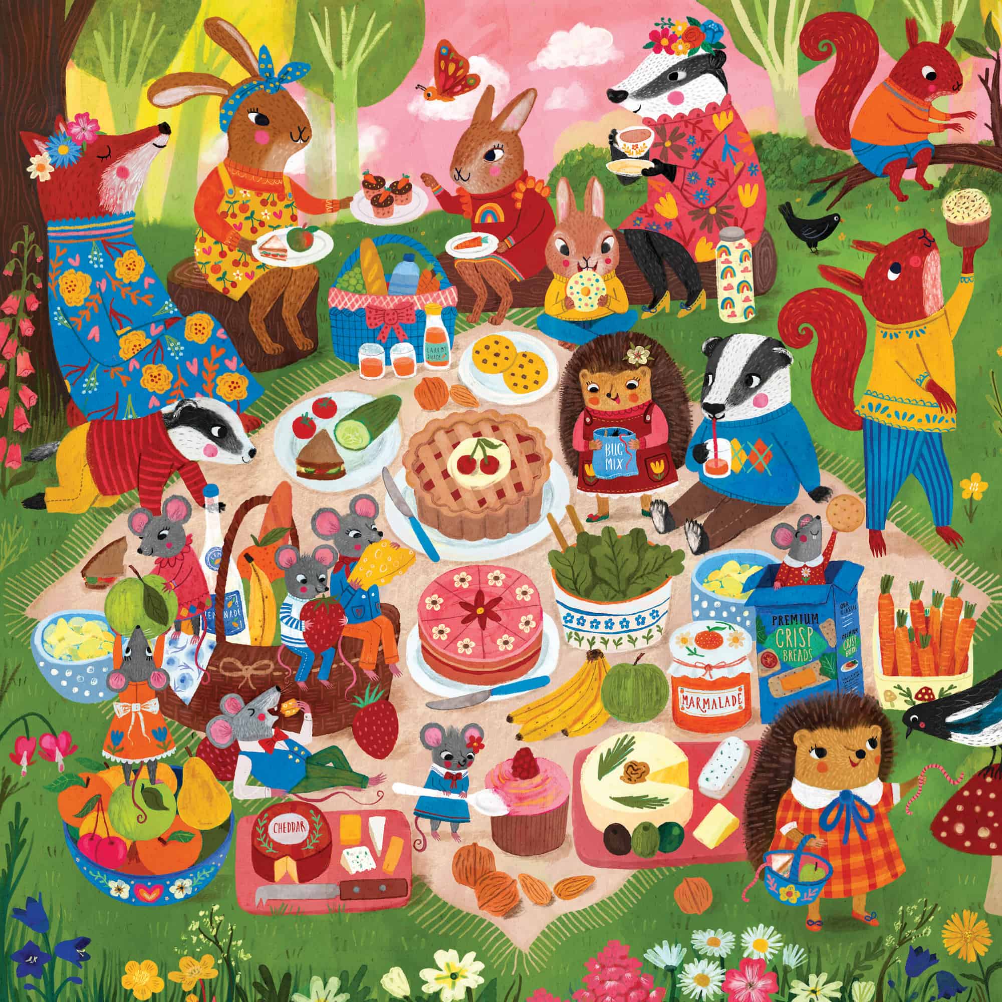 Woodland Picnic 500 Piece Family Puzzle - Image 5